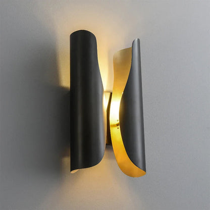 Alycia - Modern Double Mirroring Curved Up Down Wall Light