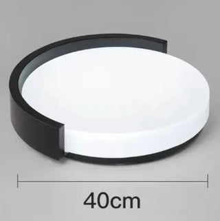 Tyra - Modern Flush Mount Circular Rimmed Ceiling Light