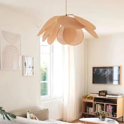 Milana - Fabric Flower Big Shade Hanging Pendant Ceiling Light