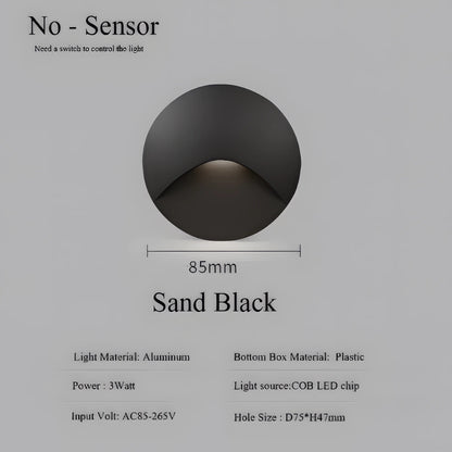 Zavala - Modern Waterproof Indoor/Outdoor Recessed Stair Wall Light