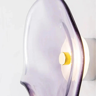 Silvino - Modern Folded Coloured Glass Egg Wall Light