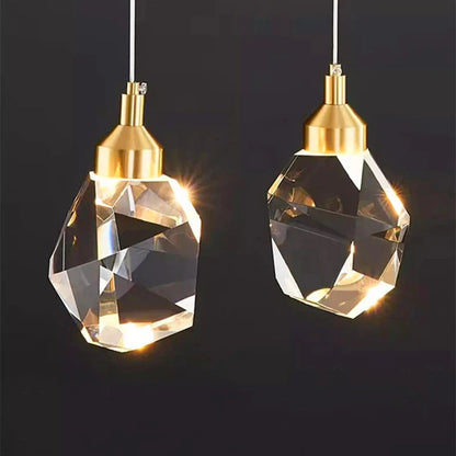 Jessica - Multi Head Crystal Glass Gold Ceiling Chandelier