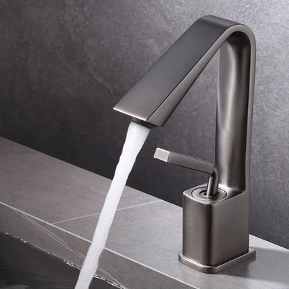 Ken - Modern Angular Spout Single Handle Bathroom Tap