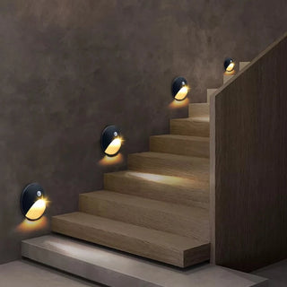Vasquez - Round Stair Aisle Motion Sensor Wall Light