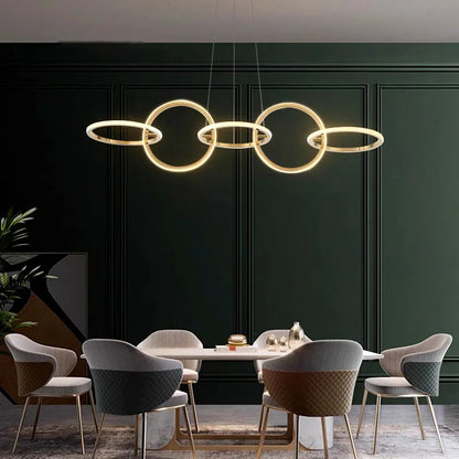 Ring Round Line Chandelier