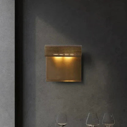 Dayna - Modern Black Brass Curved Downlight Curling Wall Light