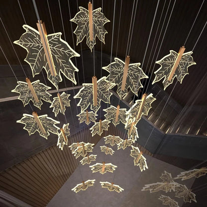 Cici - Modern Leaf Pendant Chandelier