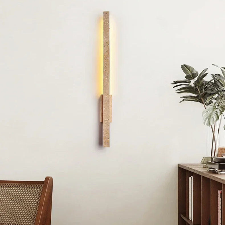Antwan - Wabi Sabi LED Wall Lamp Modern Long Strip Stone Design