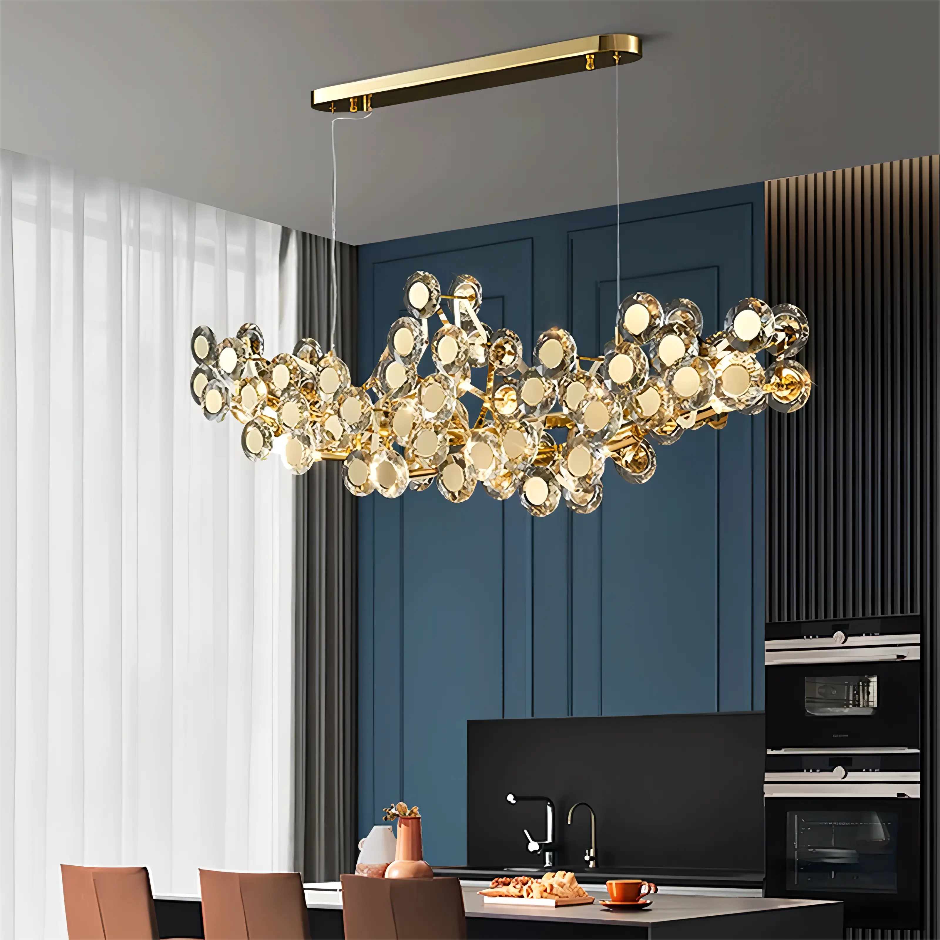 Jorge - Modern Round Ball Glass Hanging Chandelier