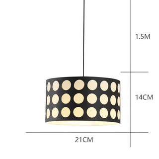 Onesimo - Abstract Polka Dot Black Gold Hanging Ceiling Light Chandelier