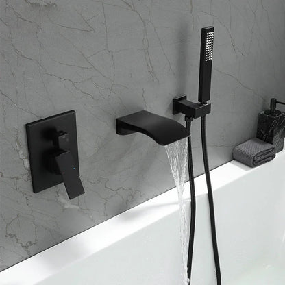 Samuels - Modern Waterfall Bathtub Tap Set with Shower