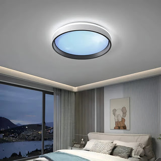 Marisela - Modern Blue Sky Round Flush Mount Ceiling Light