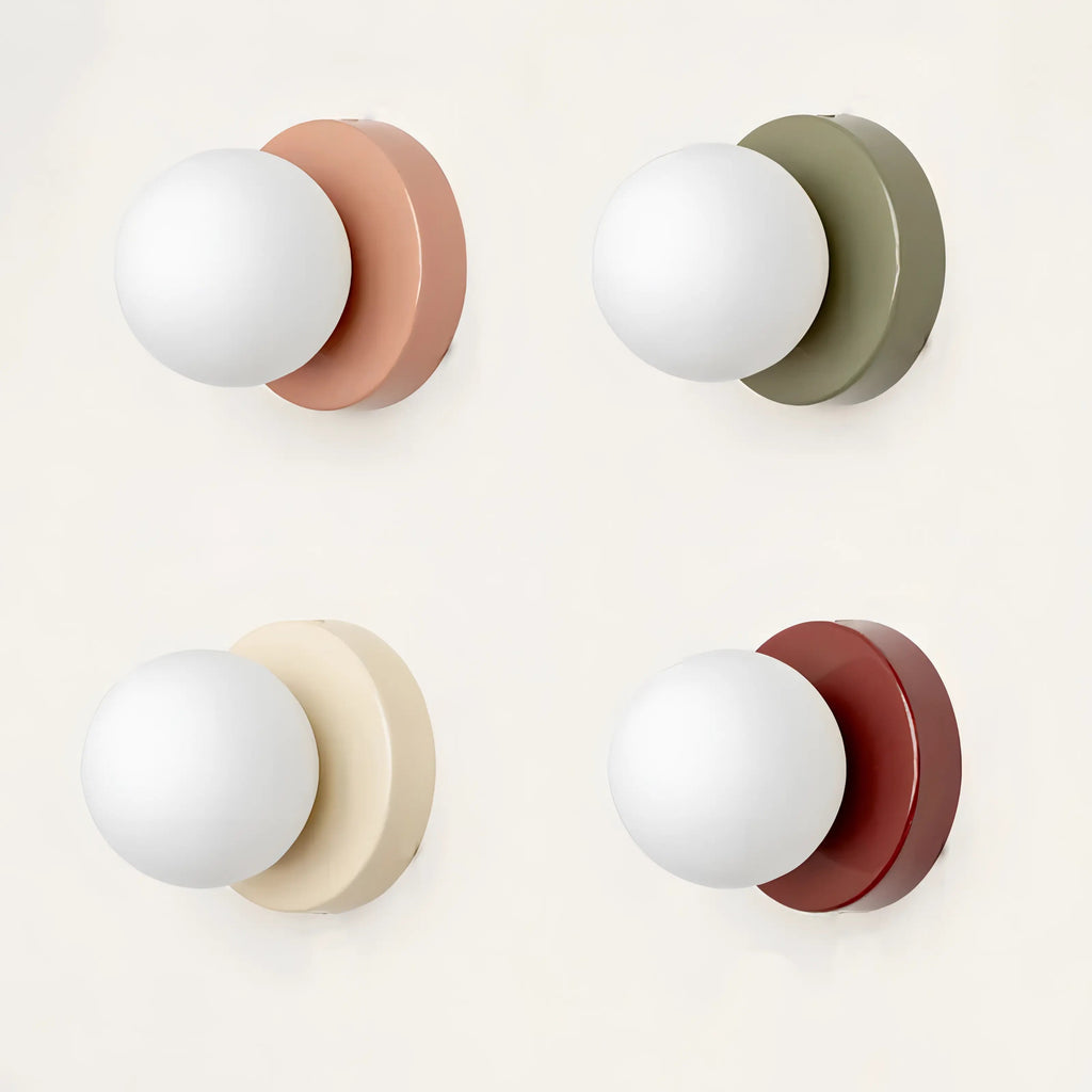 Nereo - Minimalist Coloured Mini Glass Nordic Sconce Wall Light – Abode ...