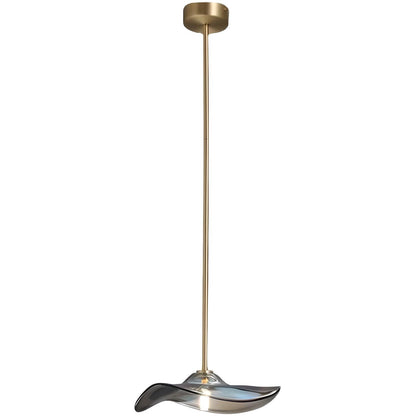 Felicia - Modern Wavy Neo-Chrome Glass Plated Pendant Light