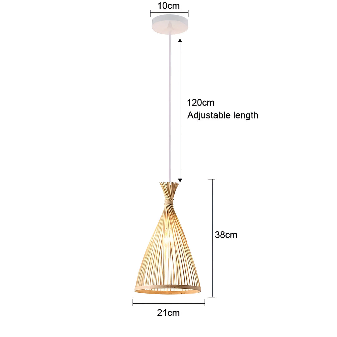 Emily - Hanging Bamboo Weaving Pendant Light