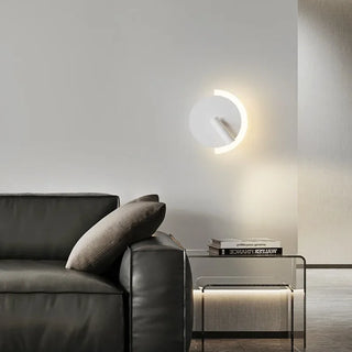 Noa - Modern Aluminium Wall Light With Switch Rotatable Spotlight