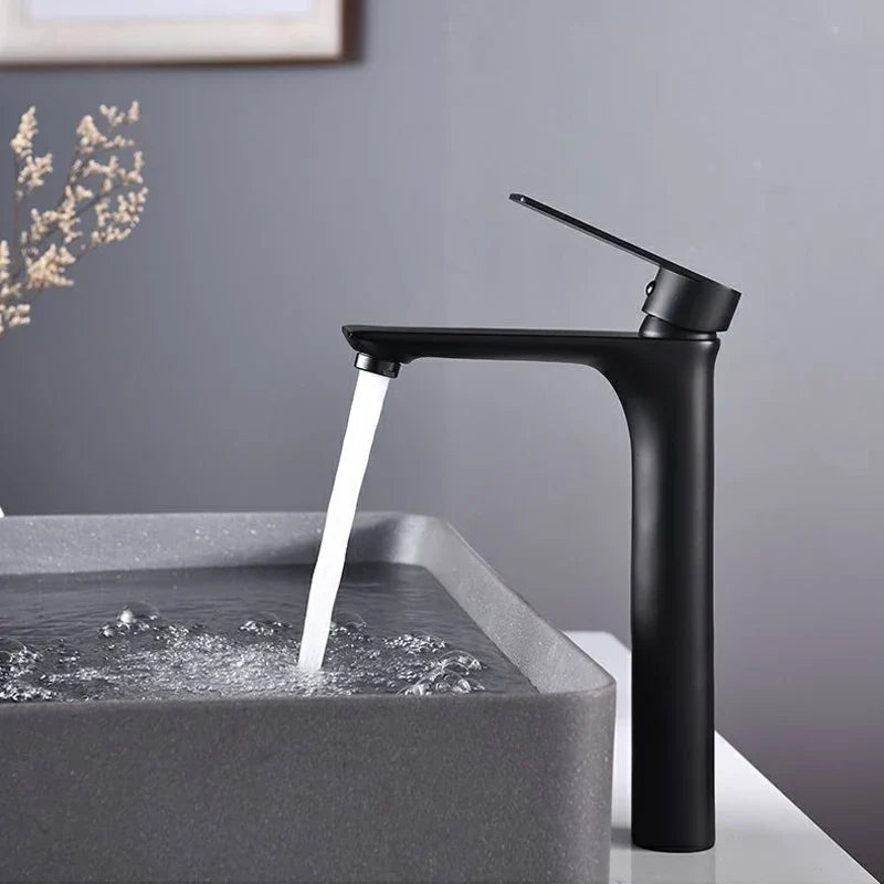 Houghton - Modern Brass Single Lever Basin Mixer Tap