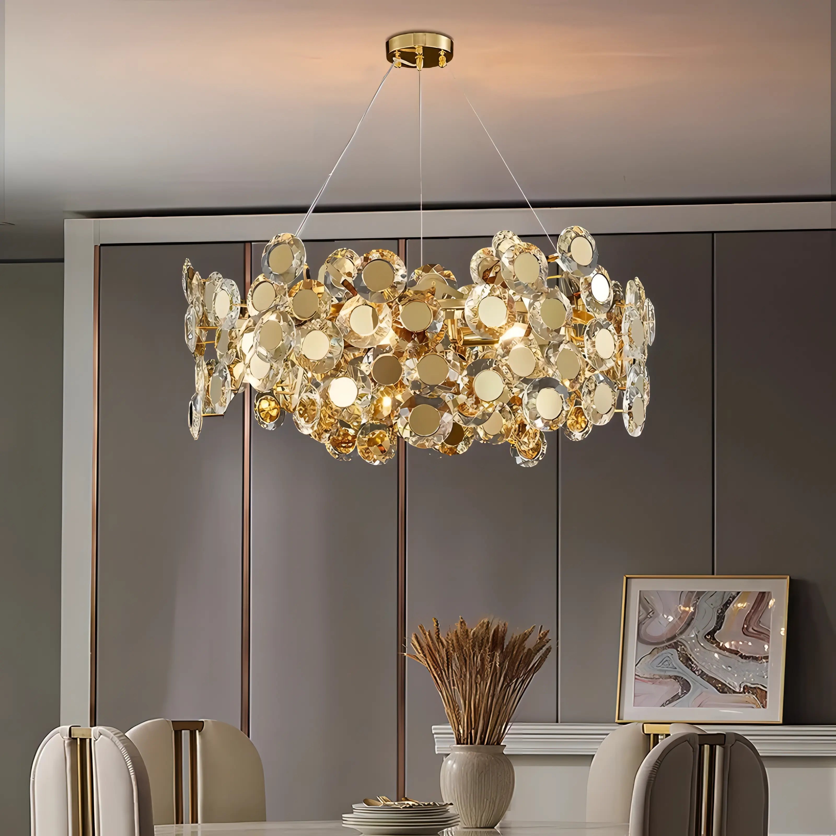 Jorge - Modern Round Ball Glass Hanging Chandelier