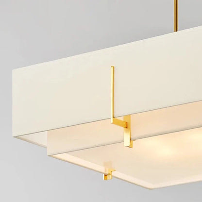 Kylan - Chinese Cloth Gold Minimalist Ceiling Light