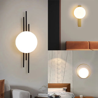 Rosalba - Modern Circular Wall Light With Wire Iron Design