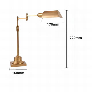 Siegel - Classic Retro Industrial Style Bronze Arm Adjustable Table Lamp