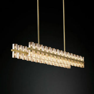 Azucena - Statement Gold Beam Cylindrical Up Down Hanging Chandelier