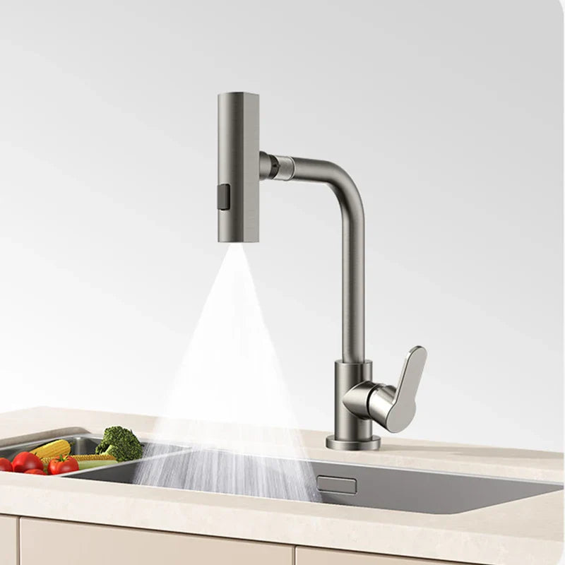 Savana - Pull Out Rotatable Waterfall Stream Sprayer Single Handle Kitchen Tap