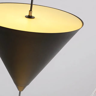 Serhat - Minimalist Black White Hanging Triple Cone Pendant Ceiling Light