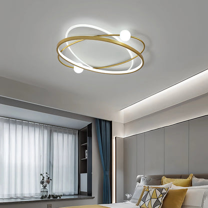 Toledo - Modern Thin Crossed Round Ceiling Light