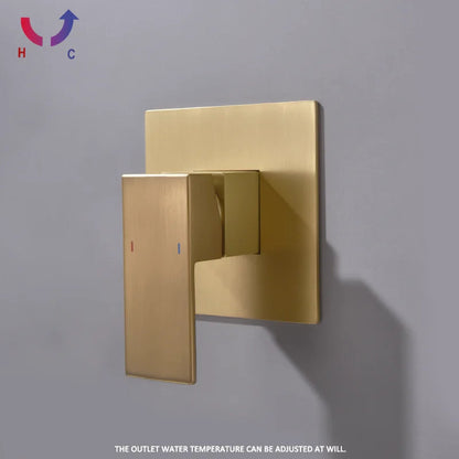 Bryan - Wall Mounted Rainfall Shower Set Single Lever