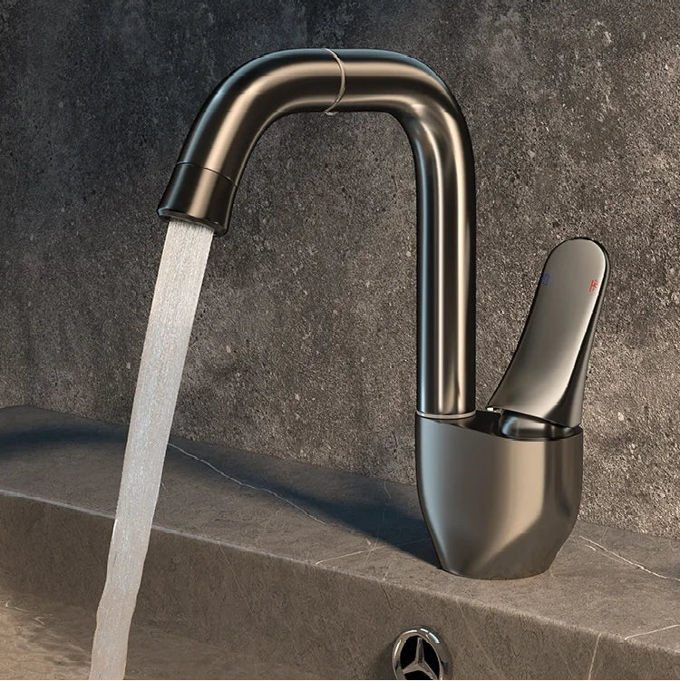 Moriah - Elegant 360 Degree Rotary Upturn Lift Curved Spout Single-Handle Tap