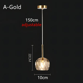 Wesson - Hanging Round Glass Ceiling Pendant Light
