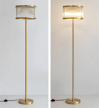 Oliver's Radiant Industrial Floor Lamp - Timeless Elegance