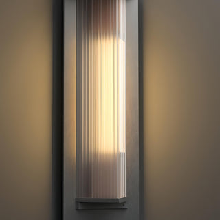 Kalino - Black Modern Patterned Glass Waterproof Outdoor Wall Light