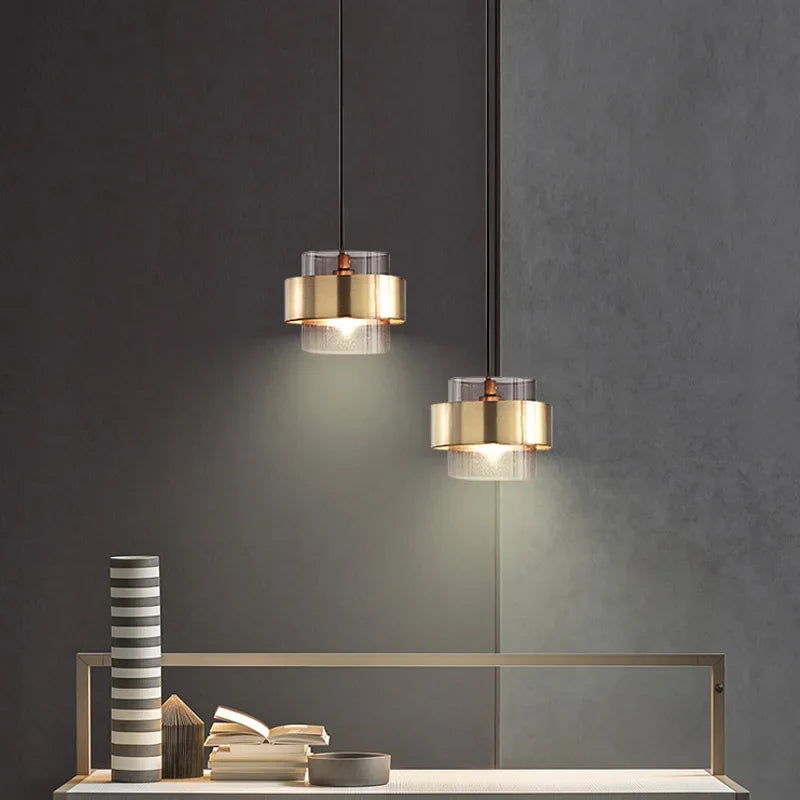 Bethzatha - Gold Modern Hanging Tiered Pendant Light