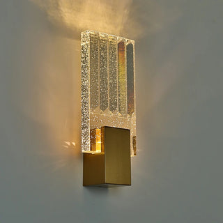 Tania - Speckled Bubble Glass Up Modern Wall Light