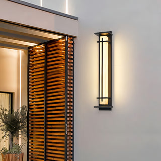 Nikolai - Black Caged Outdoor Bar Wall Light IP65 Waterproof