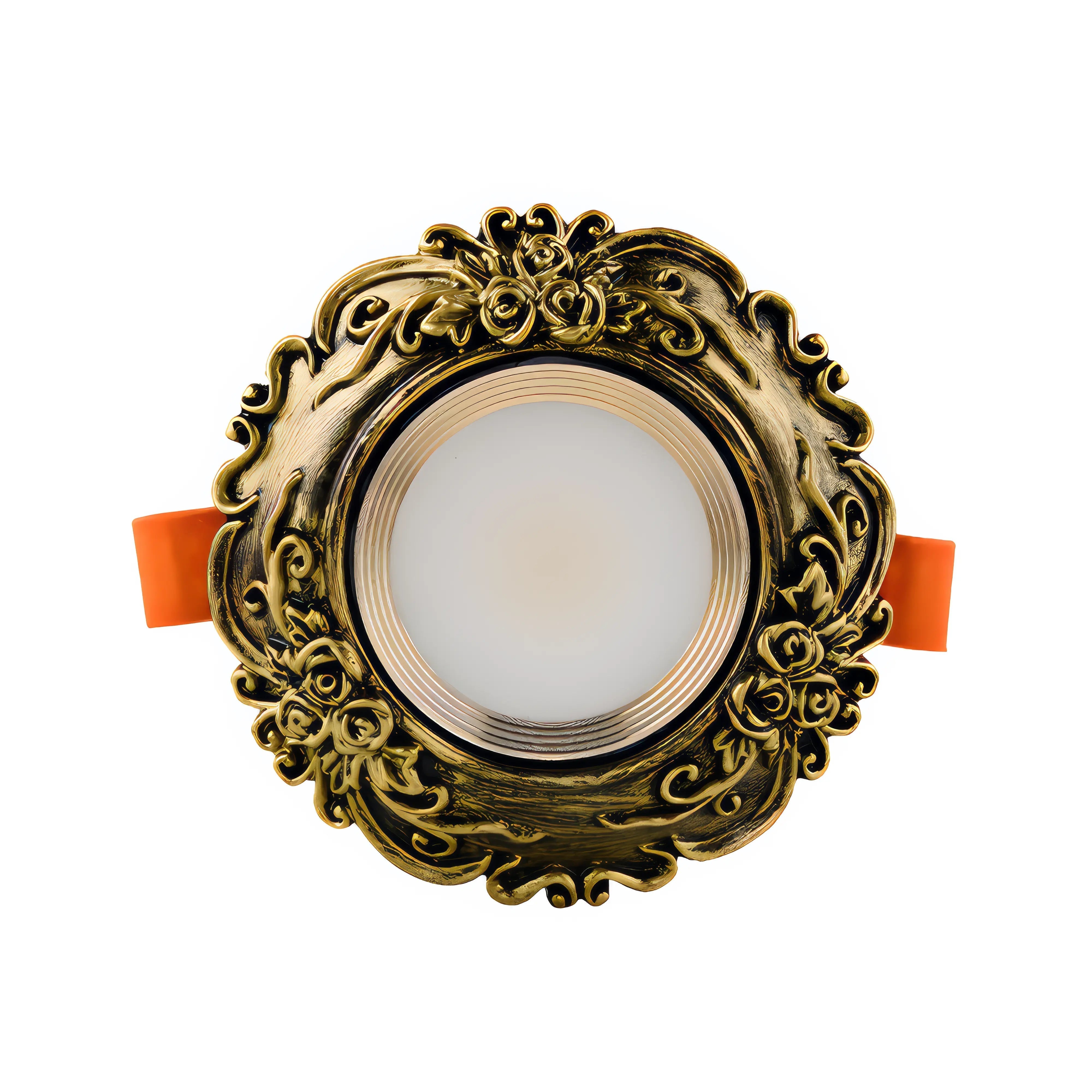 Callidora - Retro Gold Patterned European LED Ceiling Downlight