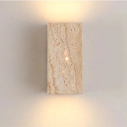 Nazzareno - Square Stone Up Down Wall Light