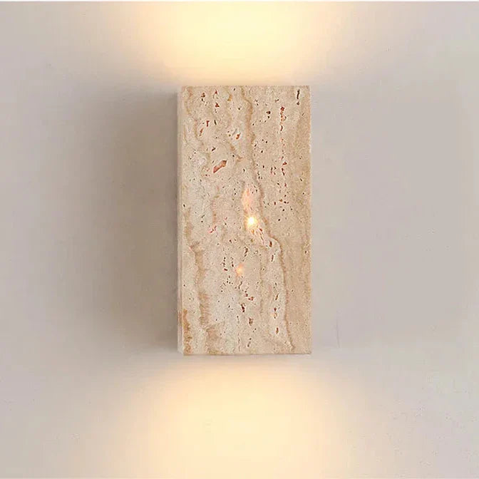Nazzareno - Square Stone Up Down Wall Light
