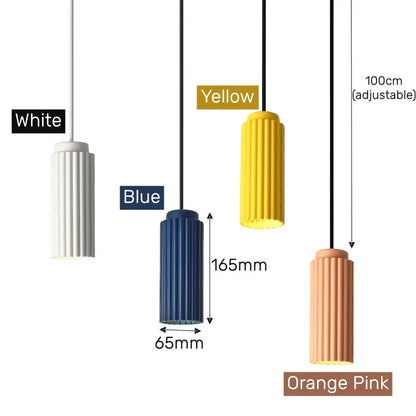 Eunike - Minimalist LED Tube Hanging Pendant Ceiling Light