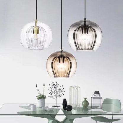 Anastasoula - Glass Double Shade Pendant Hanging Ceiling Light