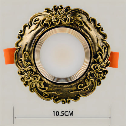 Callidora - Retro Gold Patterned European LED Ceiling Downlight