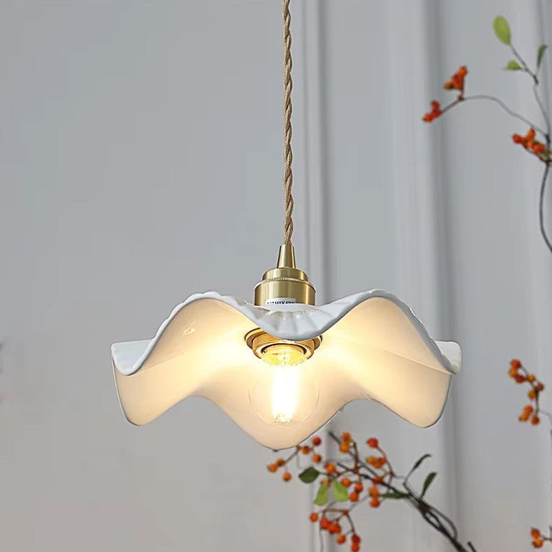 Fumi - Vintage Ceramic Hanging Pendant Ceiling Light
