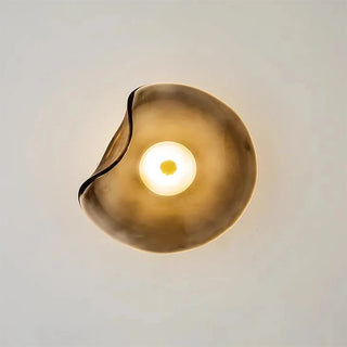 Silvino - Modern Folded Coloured Glass Egg Wall Light