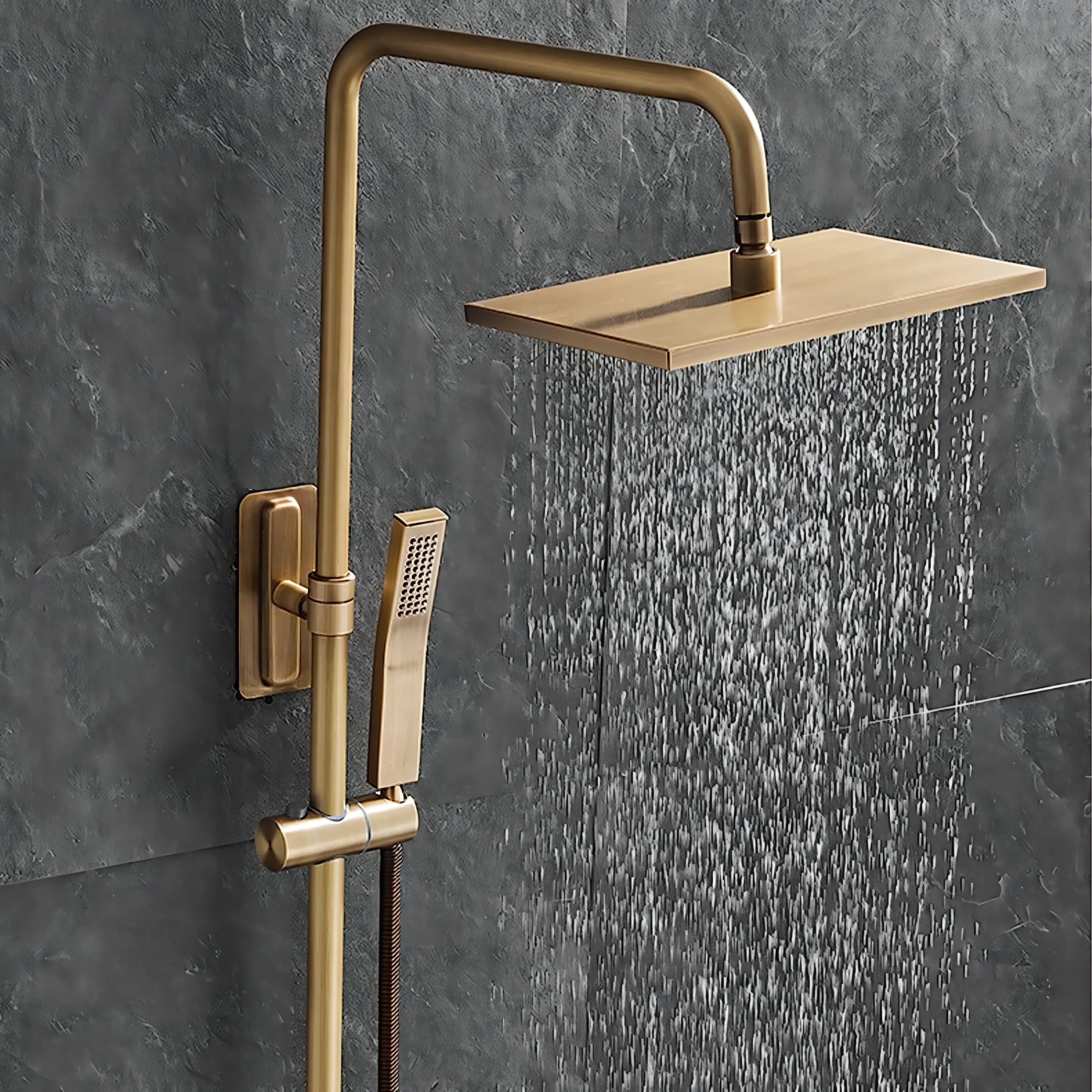 Mahoney - Antique Thermostatic Digital Display Waterfall Shower Set