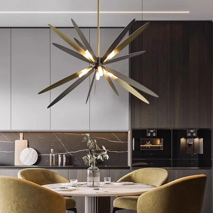 Delila - Modern Round Spike Ball Hanging Chandelier