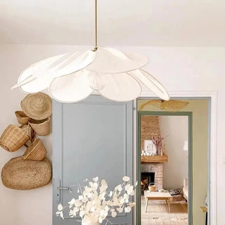 Milana - Fabric Flower Big Shade Hanging Pendant Ceiling Light