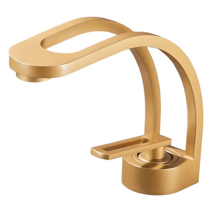 Daja - Modern Thin Curved Single Lever Mixer Basin Tap