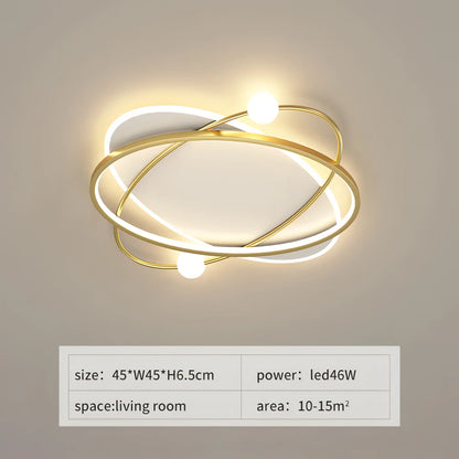 Toledo - Modern Thin Crossed Round Ceiling Light